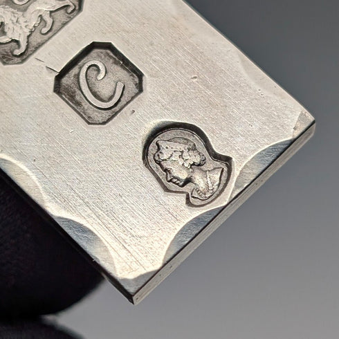 1977 British sterling silver jubilee ingot pendant and sterling silver chain, total weight 21g, Excalibur Jewellery①